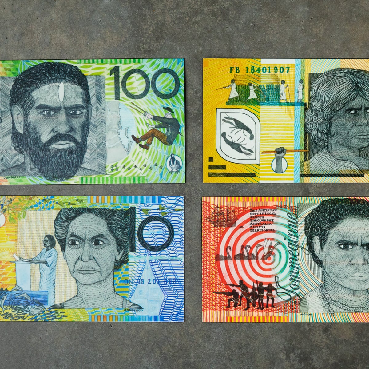 Look Again The Artist Reinventing Australian Money For Postcolonial Payback Art And Design The Guardian