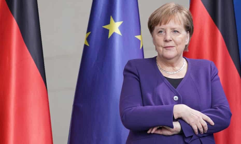 The German chancellor, Angela Merkel, in Berlin on Friday.