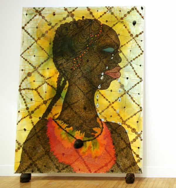 No Woman No Cry, Ofili’s tribute to Stephen Lawrence’s family, 1998