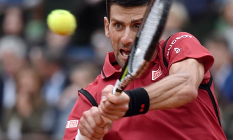 Novak Djokovic in the French Open
