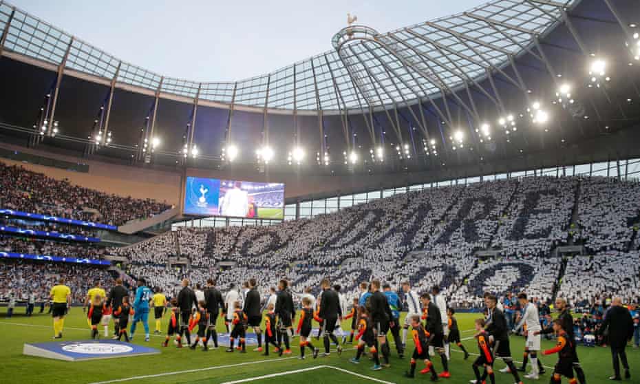 Tottenham’s stadium, here about to host a Champions League game against Ajax, opened this year.