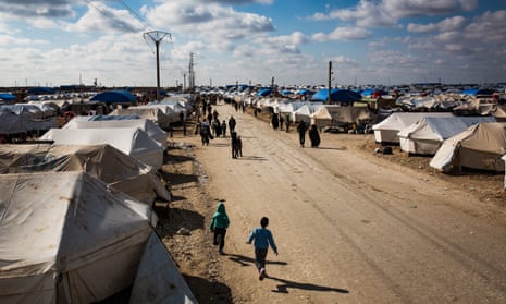 Al-Hawl refugee camp in Syria.