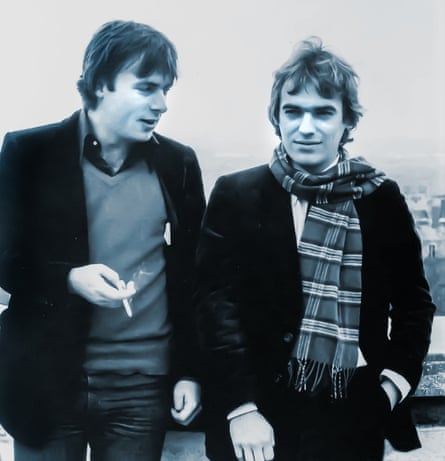 Martin Amis with his great friend Christopher Hitchens, the journalist and essayist.