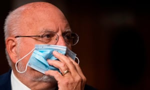 CDC Director, Dr. Robert Redfield, testifies during a US Senate Senate Health, Education, Labor, and Pensions Committee hearing to examine Covid-19, on September 23, 2020.