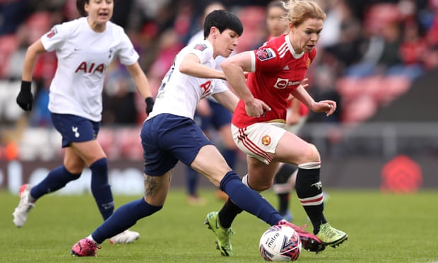 Manchester United’s Aoife Mannion (right) in Women’s Super League action against Tottenham earlier this year.
