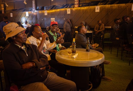 Spectators follow the proceedings at the Match Play 2 tournament.