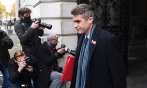 Gavin Williamson departs a cabinet meeting in London, Britain, 10 November 2020. EPA/NEIL HALL