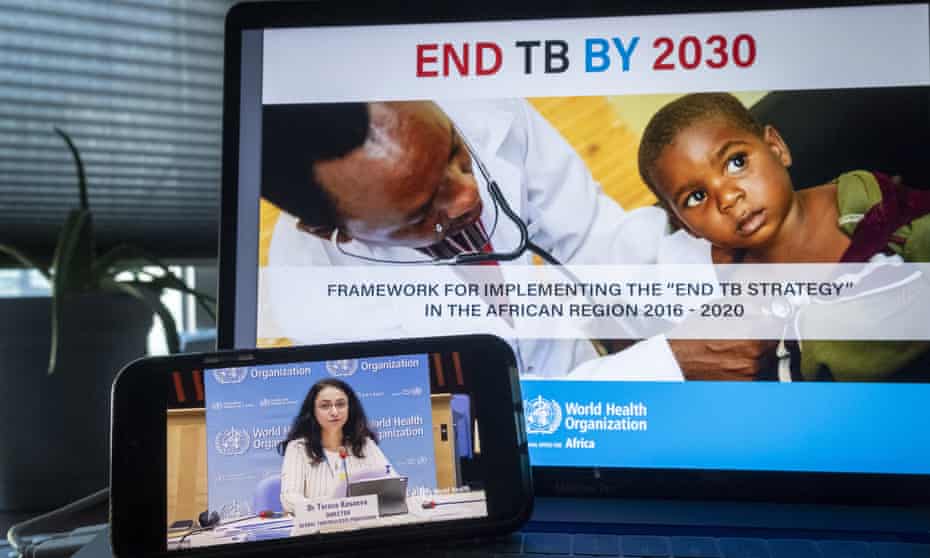 Tereza Kasaeva, director of the World Health Organization’s global tuberculosis programme, addresses a UN event