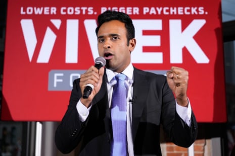 Republican Ohio gubernatorial candidate Vivek speaks during a watch party at the Spruce St. Sporting sports bar after winning the party's nomination for governor Tuesday, May 5, 2026, in Columbus.