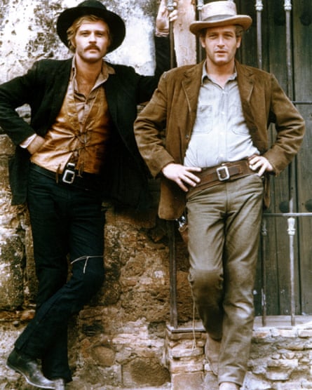 Redford with Paul Newman in Butch Cassidy and the Sundance Kid, 1969.