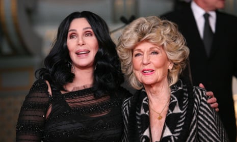Cher (left), pictured with her mother Georgia Holt at Cher’s handprint and footprint ceremony outside the Grauman’s Chinese Theatre, Los Angeles in 2010.
