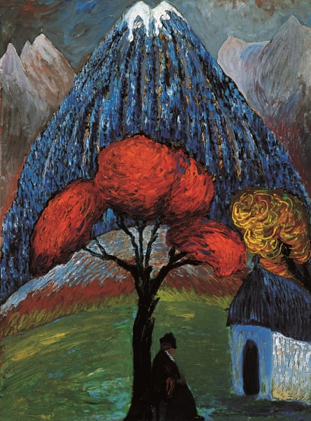 The Red Tree, L’Albero Rosso, 1910 by Marianne Werefkin.