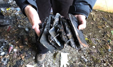 Burnt mobile phones