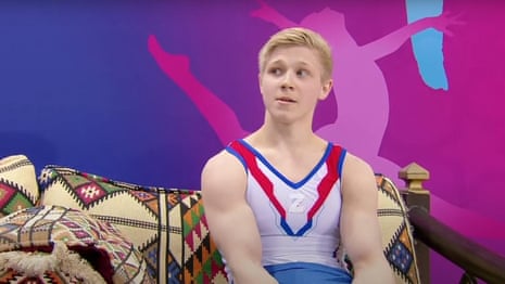 Russian gymnast shows ‘Z’ symbol on podium next to Ukrainian winner – video