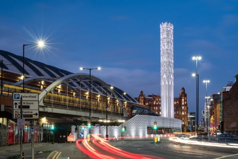 Tonkin Liu’s Tower of Light and Wall of Energy in Manchester.