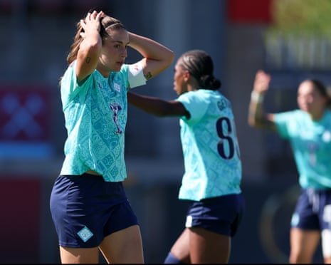 Alexia Putellas of London City Lionesses reacts