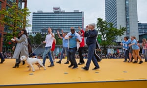 What Is the City but the People? in Piccadilly Gardens, Manchester, in 2017.