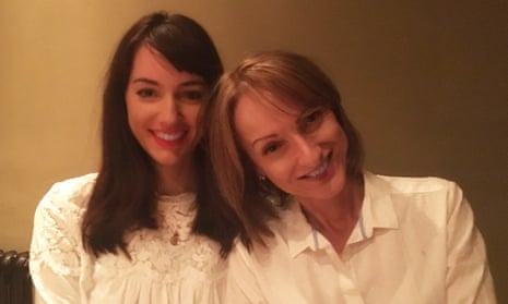 Rachel Wilson with her mother at her 25th birthday dinner in 2017.