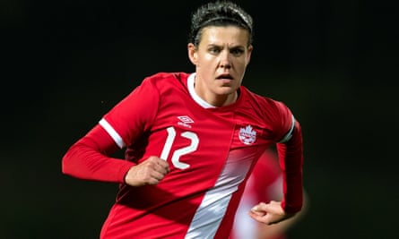 Christine Sinclair has 180 goals and is closing in on the women’s international record of 184.