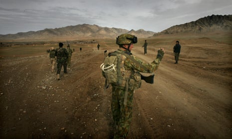 Soldiers from the Australian Defence Force and the Afghanistan National Army in Afghanistan 2009