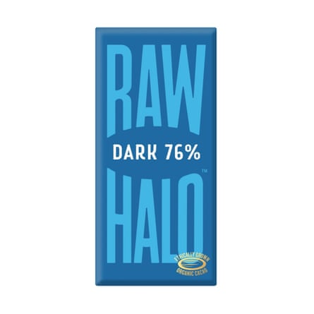 Raw Halo Dark 76% Organic Vegan Chocolate Bar