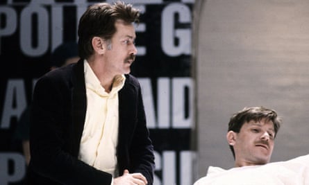 The Normal Heart, with Martin Sheen and Paul Jesson, at the Royal Court theatre, London, in 1986.