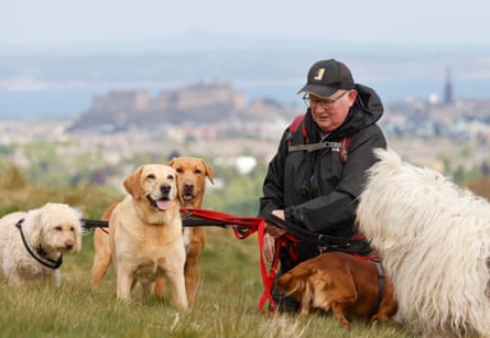 Former photographer Brendan MacNeill on the Braid hills, Edinburgh.