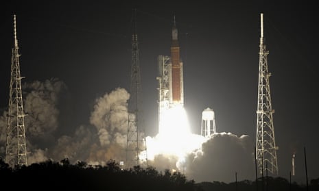 The Artemis rocket lifts off from Cape Canaveral, Florida