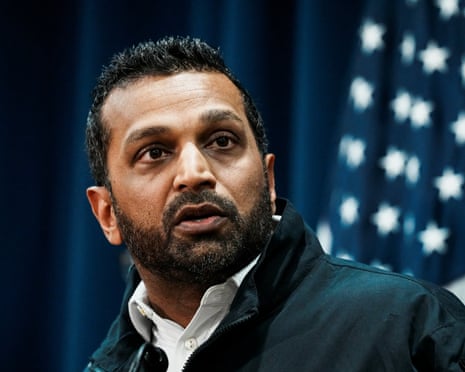 FBI director Kash Patel, speaks during a press conference in New York on 23 October.