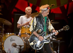 Charlie Watts and Keith Richards take the stage