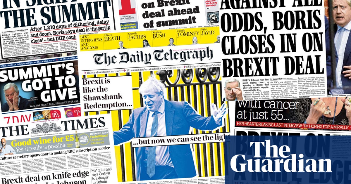 Summits got to give: how the papers covered Johnsons Brexit deadline