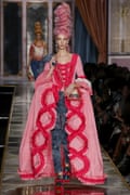 A Moschino runway show in Milan, 2020.
