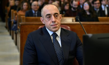 Emil Bove, during a hearing in Donald Trump’s hush money case in New York last month.
