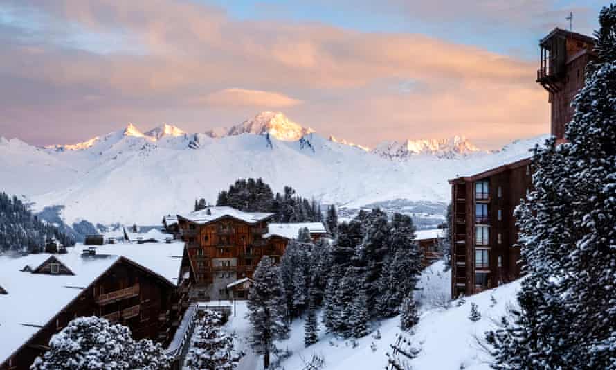 Les Arcs in the Tarentaise valley, one of the ski resorts served by the Travelski charter train.