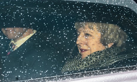 Theresa May heads from Downing Street to the House of Commons to face the vote of no confidence.