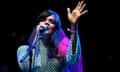 Natasha Khan, AKA Bat for Lashes, at Glastonbury 2016.