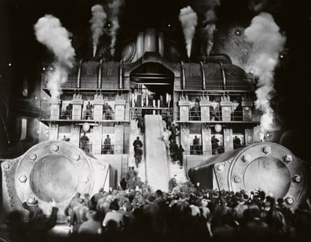 Workers in thrall to the machine Moloch in Fritz Lang’s 1927 science-fiction classic Metropolis.