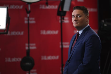 Wes Streeting being interviewed today.