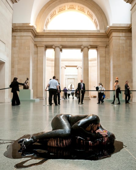 Oil spill … the Liberate Tate protest against BP’s sponsorship at Tate Britain in 2011.