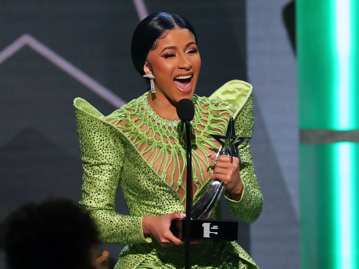 Cardi B And Nipsey Hussle Top 2019 Bet Award Winners Cardi B The Guardian Cardi B Wins Bet Awards 2022