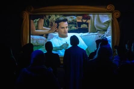 Visitors attend Tthe Friends Experience, New York, US