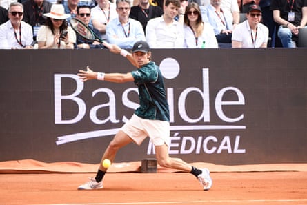 De Minaur plays Tomas Machac at the Ultimate Tennis Showdown in Nimes over the weekend.