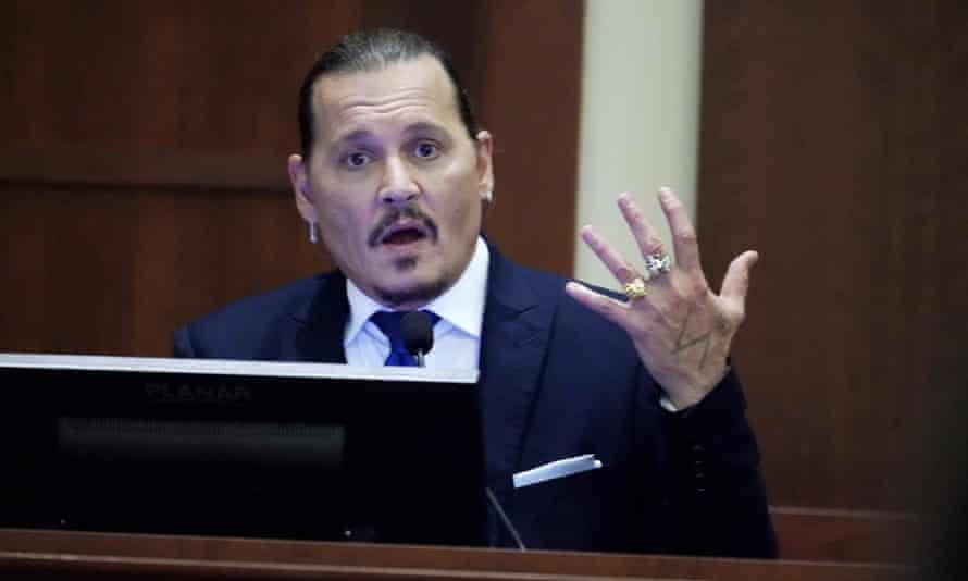 ‘It’s harmful and humiliating’: how Amber Heard’s haters undermine the victims of domestic violence | Society 1 Johnny Depp testifies at the Fairfax county circuit courthouse on 25 April.