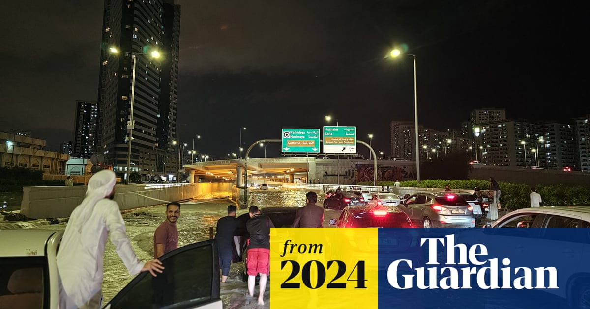 Desert city of Dubai floods as heaviest rainfall in 75 years hits UAE