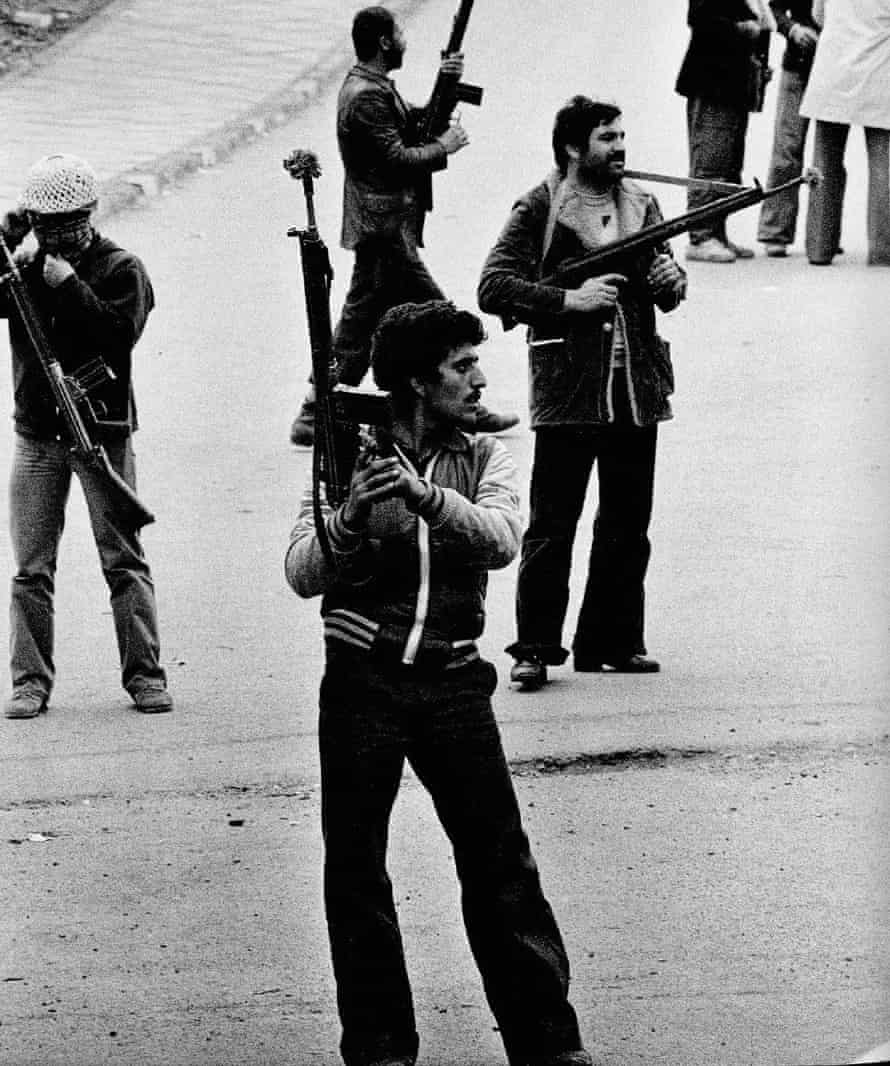 Rifle-toting revolutionaries, winter 1978-9.