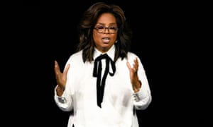 Oprah Winfrey speaks during an event to mark the launch of Apple TV+ in March.