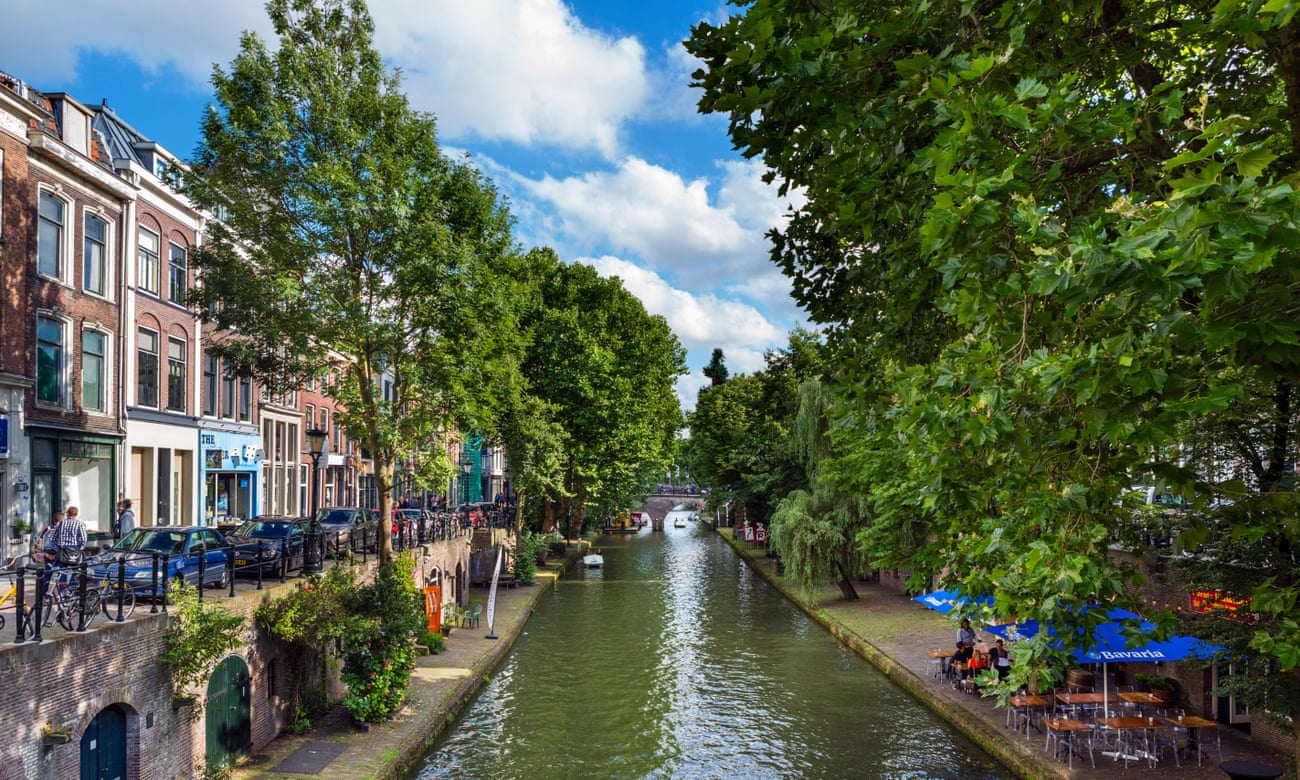 The Oudegracht (Old Canal) in Utrecht’s city centre.