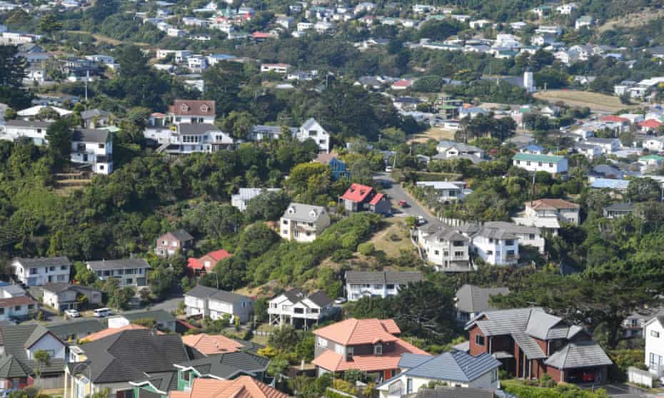 New Zealand Housing Market Package Plan - 23 Mar 2021Mandatory Credit: Photo by Xinhua/REX/Shutterstock (11826738f) Photo taken on March 23, 2021 shows a view of a residential area near Wellington, New Zealand. The New Zealand government revealed its package housing plan on Tuesday to cool down the soaring property market. New Zealand Housing Market Package Plan - 23 Mar 2021