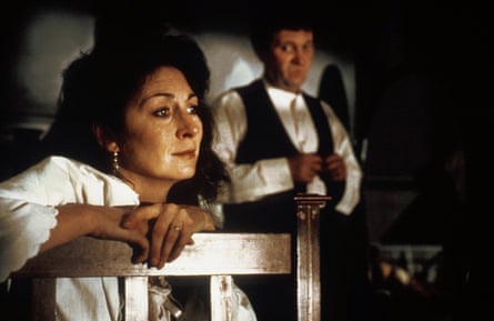 Anjelica Huston and Donal McCann in The Dead, based on the final short story of Joyce’s Dubliners.