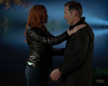 Christina Hendricks and Paddy Considine in Small Town, Big Story.